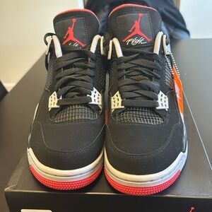 Air Jordan 4 black and red